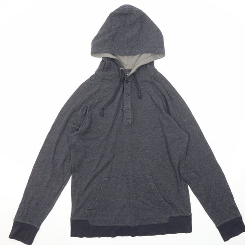 Gap Mens Grey Cotton Pullover Hoodie Size M