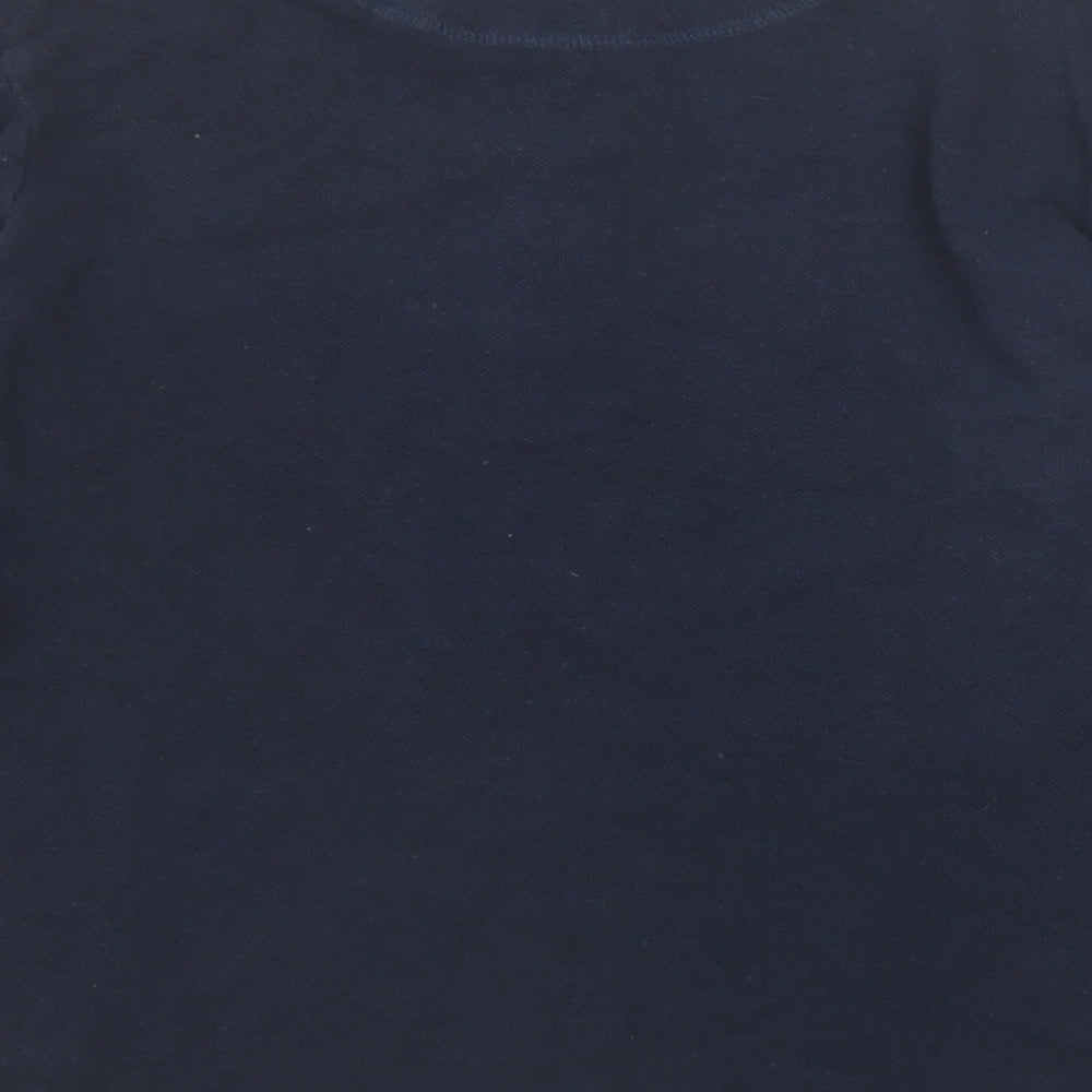 JACK & JONES Mens Blue Cotton T-Shirt Size M Round Neck