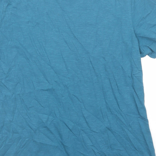 Seasalt Womens Blue Cotton Basic T-Shirt Size 16 Round Neck