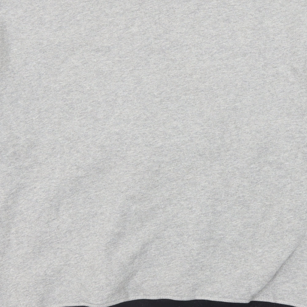 Superdry Mens Grey Cotton Pullover Sweatshirt Size XL - Colourblock