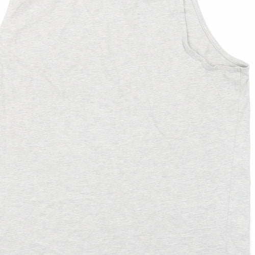 Disney Womens Grey Cotton Basic Tank Size 20 Crew Neck - Mickey Mouse