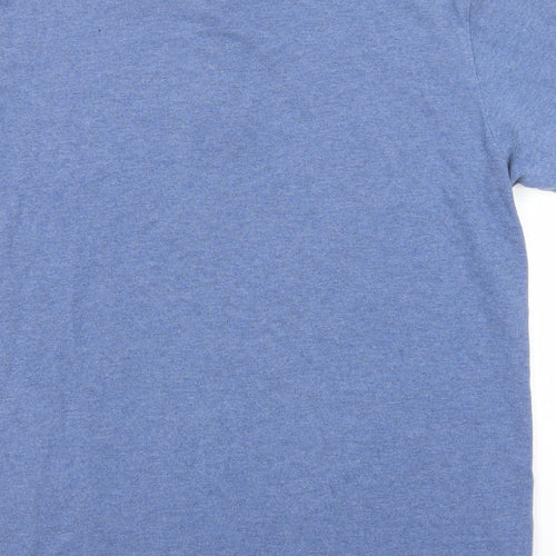 Tommy Hilfiger Mens Blue Cotton Polo Size XL Collared Button