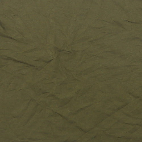 Marks and Spencer Womens Green Cotton Basic T-Shirt Size 12 Round Neck