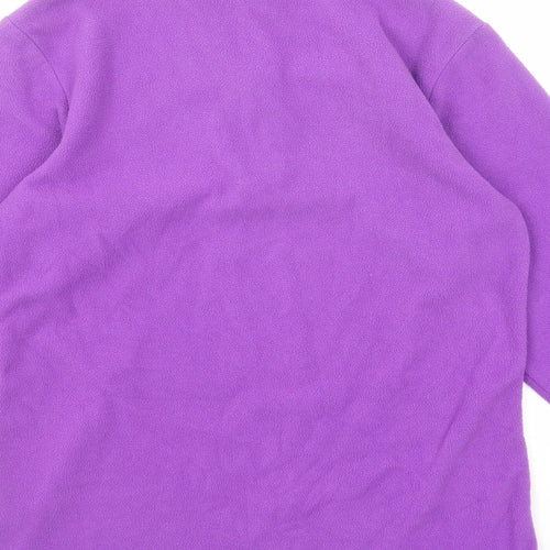 Gelert Girls Purple Polyester Pullover Sweatshirt Size 13 Years Zip - Quarter-Zip