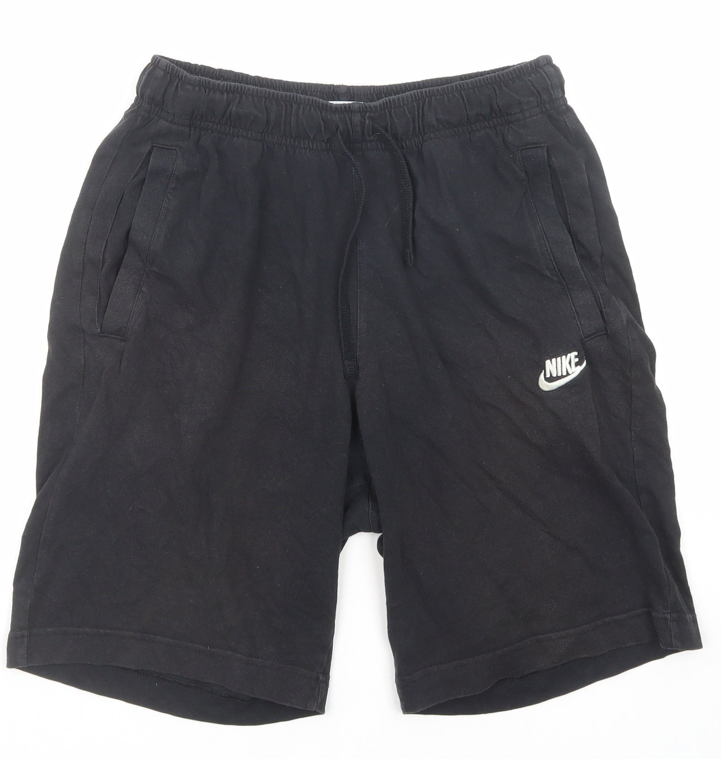 Nike Mens Black Cotton Sweat Shorts Size S Regular