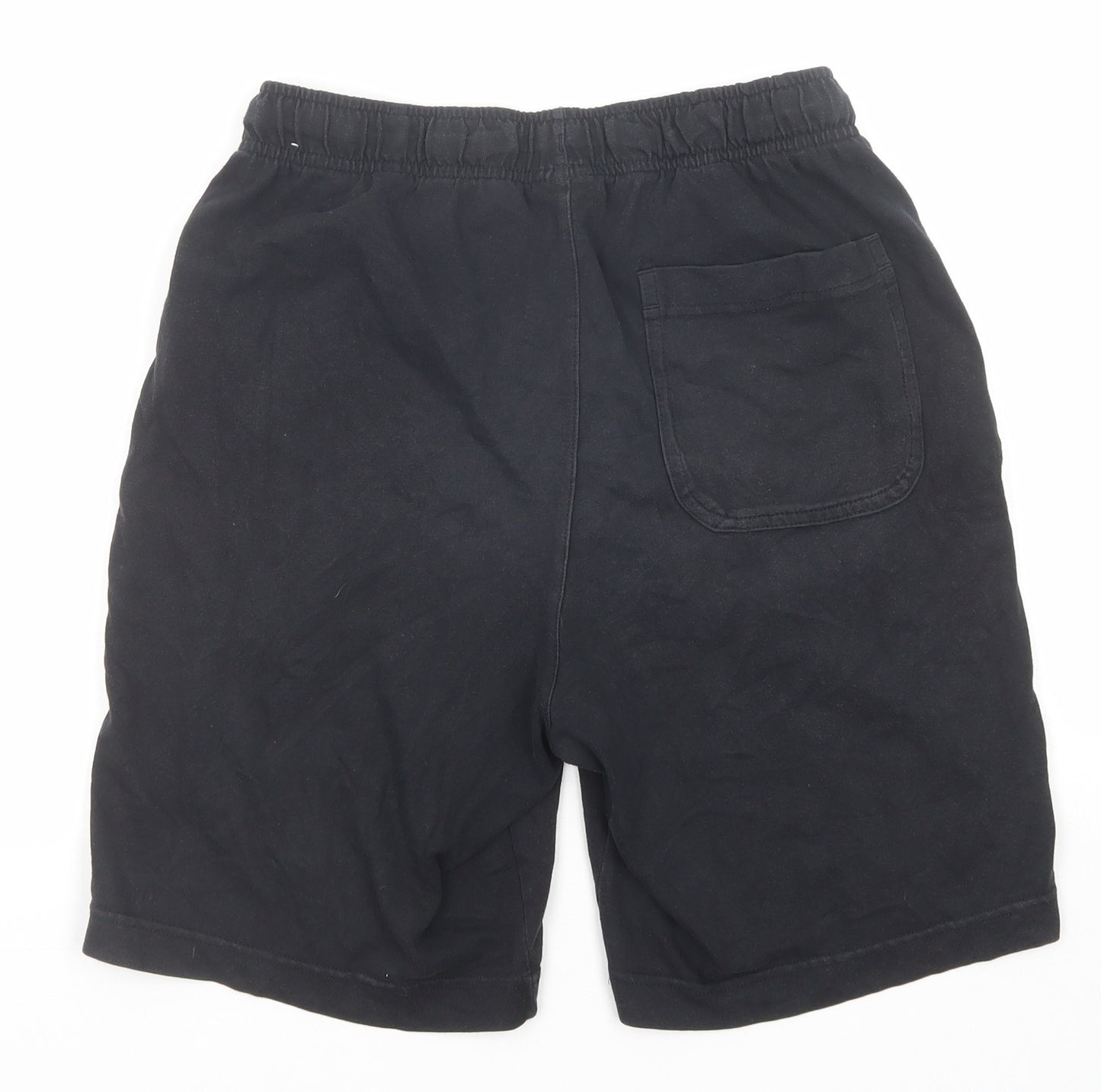 Nike Mens Black Cotton Sweat Shorts Size S Regular