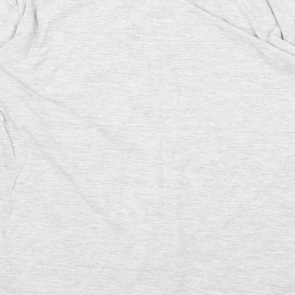 Marks and Spencer Boys Grey Cotton Basic T-Shirt Size 12-13 Years Round Neck Pullover - NASA