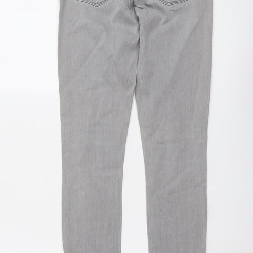 Paige Womens Grey Cotton Skinny Jeans Size 27 in L29 in Regular Button