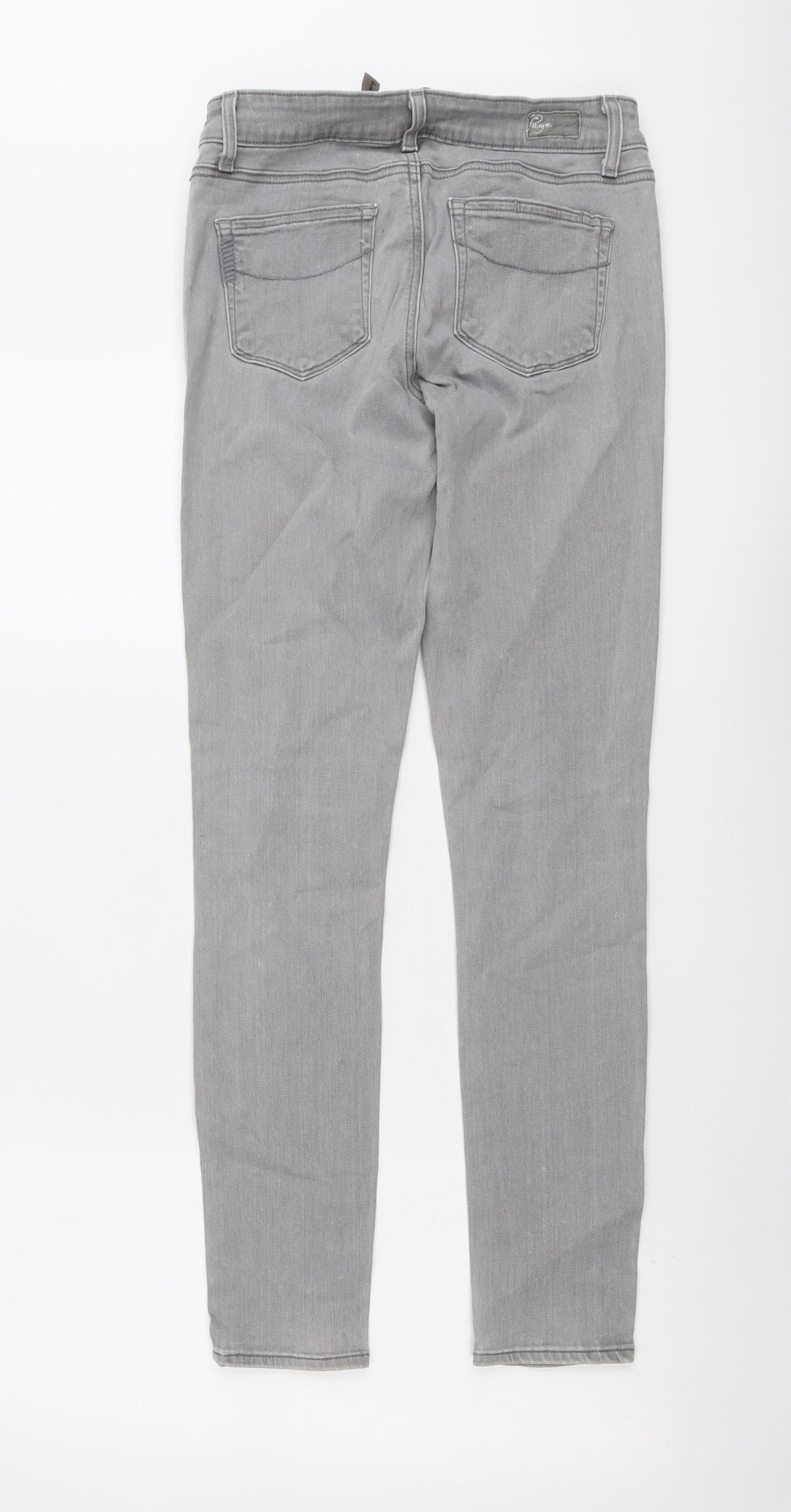 Paige Womens Grey Cotton Skinny Jeans Size 27 in L29 in Regular Button