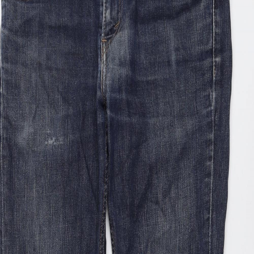 Levi's Mens Blue Cotton Straight Jeans Size 30 in L30 in Regular Button