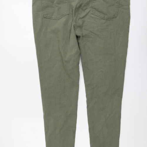 Marks and Spencer Womens Green Cotton Jegging Jeans Size 20 L28 in Regular Button