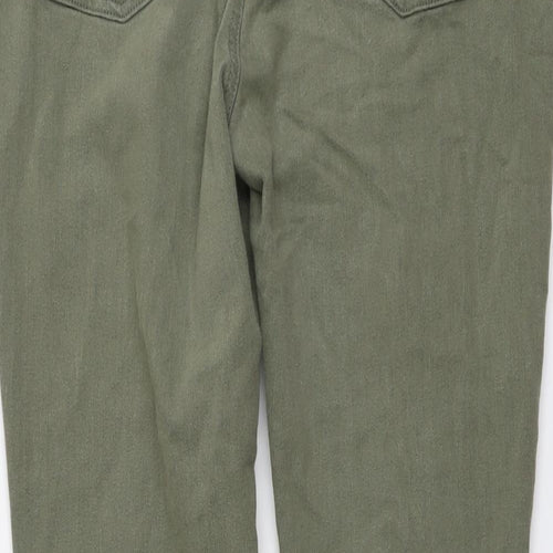 Marks and Spencer Womens Green Cotton Jegging Jeans Size 20 L28 in Regular Button