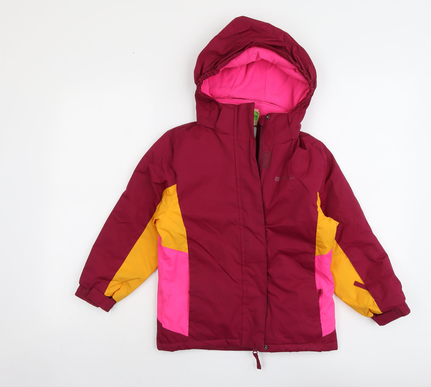Mountain Warehouse Girls Multicoloured Geometric Windbreaker Jacket Size 7-8 Years Zip