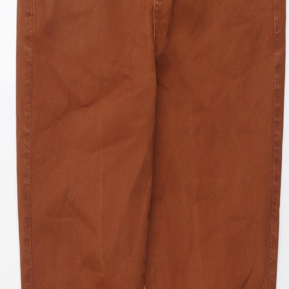 New Look Womens Brown Cotton Skinny Jeans Size 10 L30 in Regular Button