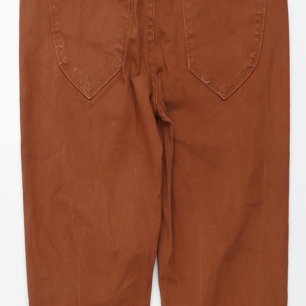 New Look Womens Brown Cotton Skinny Jeans Size 10 L30 in Regular Button