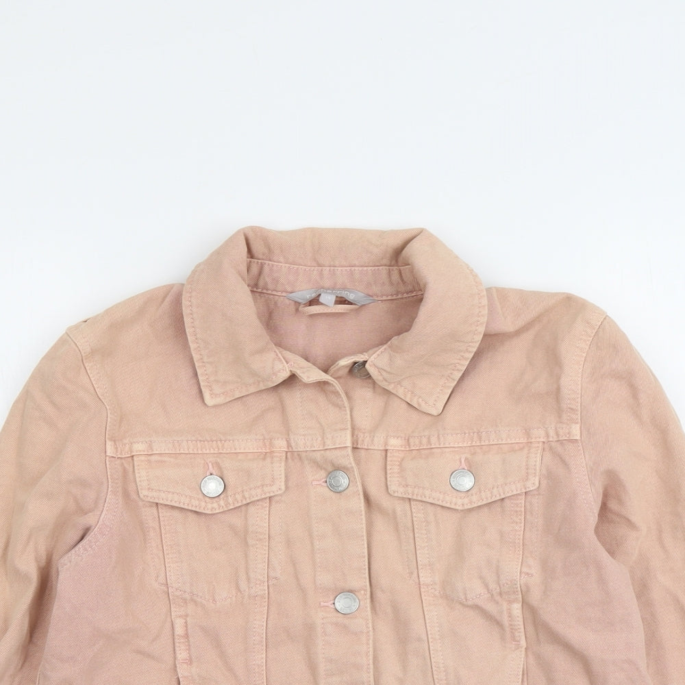 Red Herring Womens Pink Jacket Size 14 Button