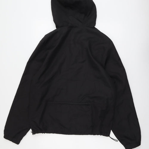 Pull&Bear Mens Black Anorak Jacket Size M Zip