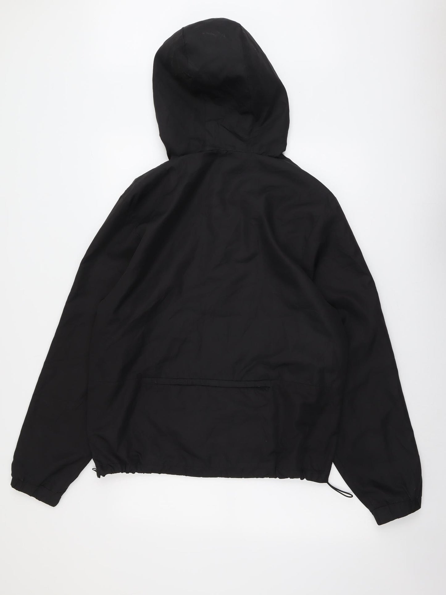 Pull&Bear Mens Black Anorak Jacket Size M Zip