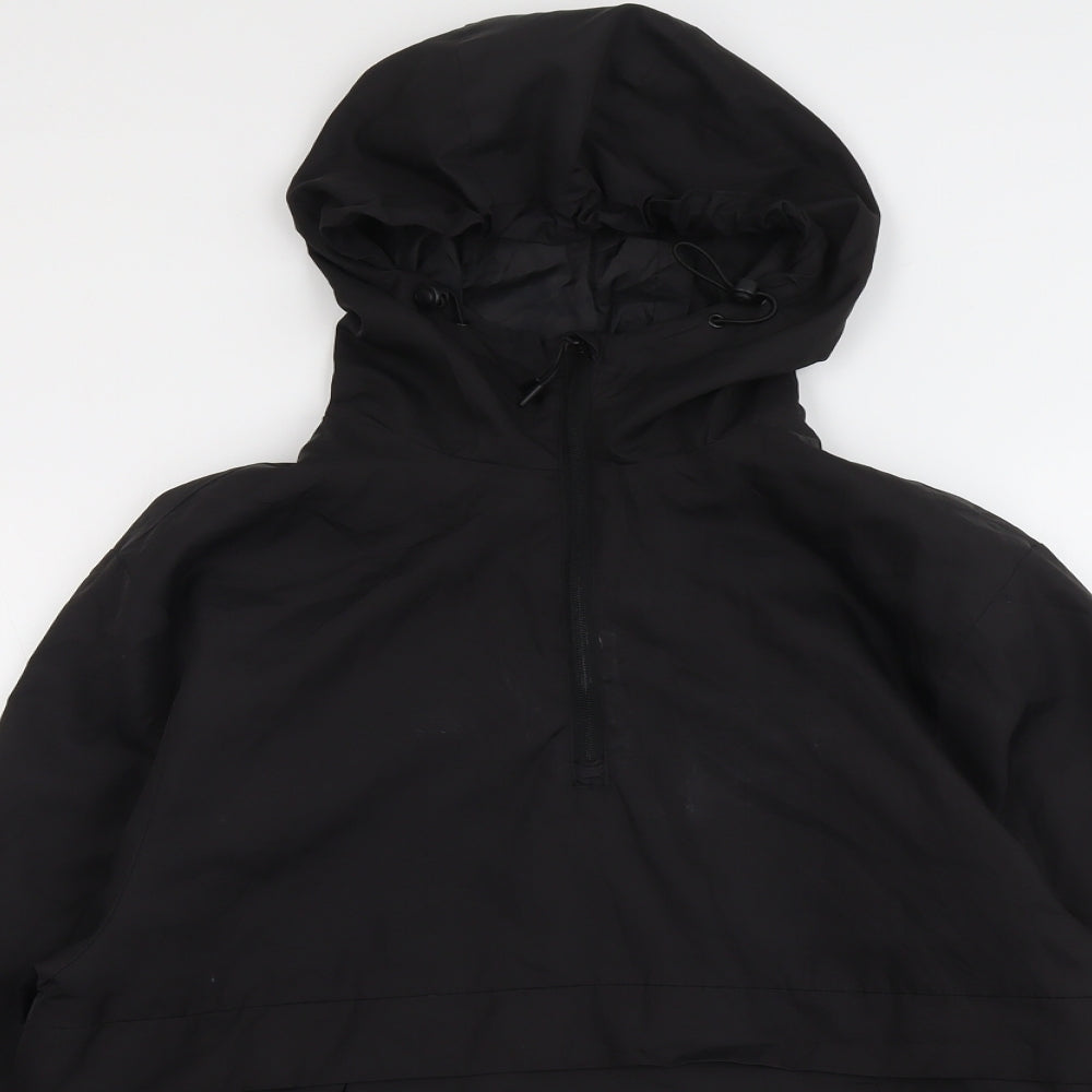 Pull&Bear Mens Black Anorak Jacket Size M Zip