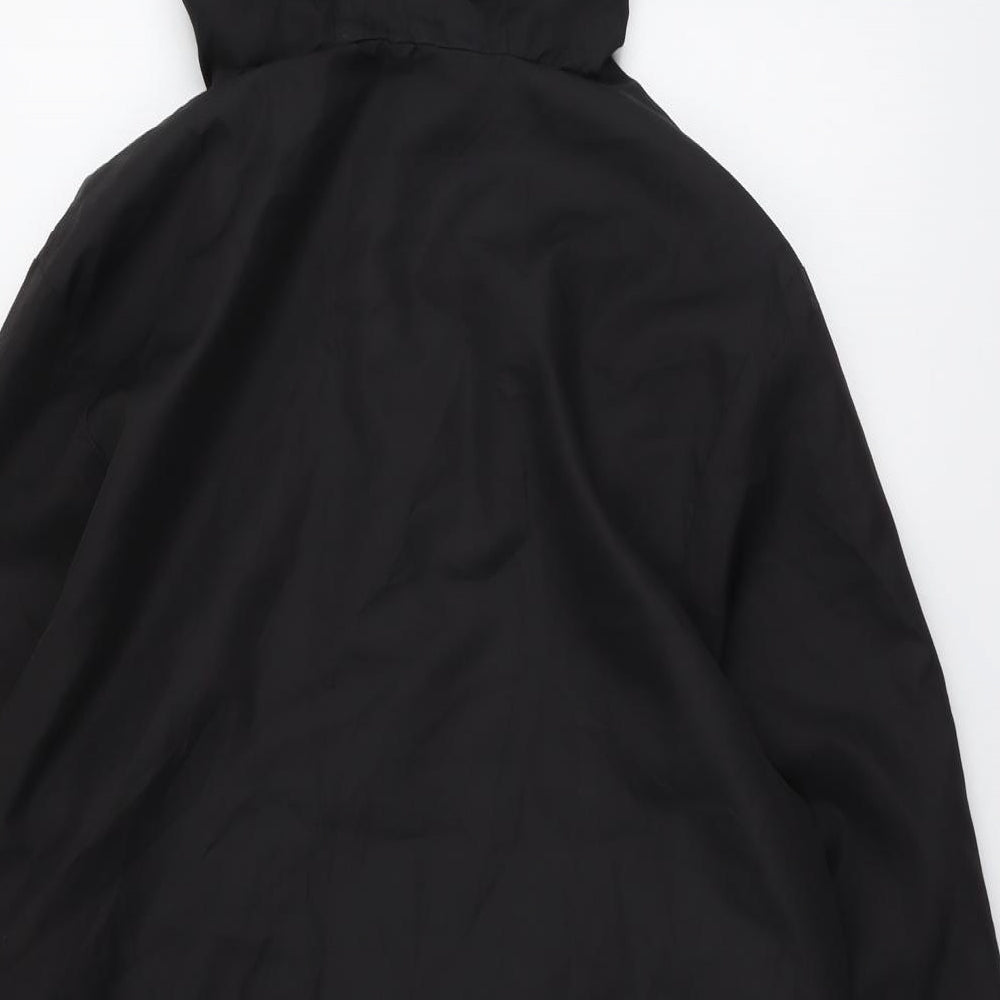 Pull&Bear Mens Black Anorak Jacket Size M Zip