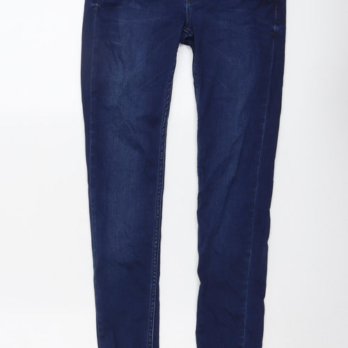 Supertrash Womens Blue Cotton Skinny Jeans Size 25 in L31 in Regular Button