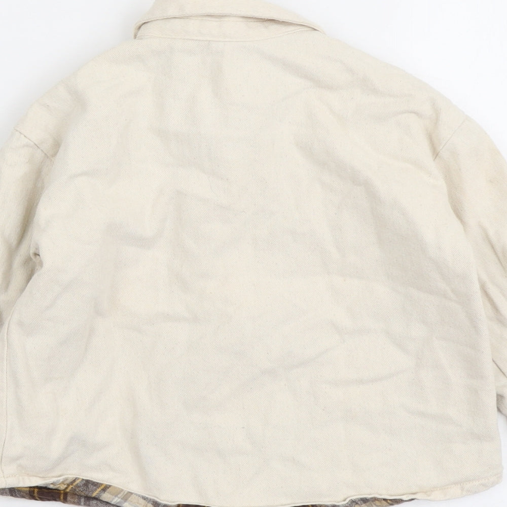 Zara Boys Beige Jacket Size 3-4 Years Button