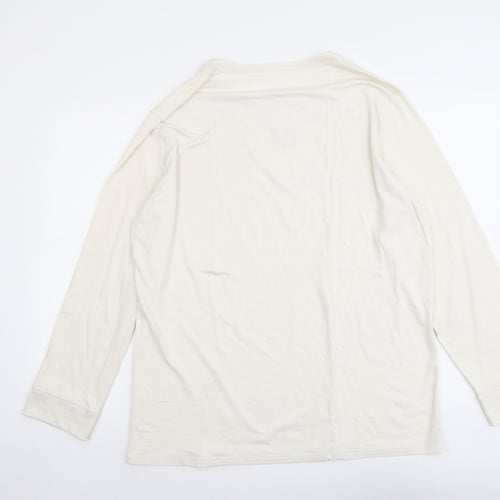 Marks and Spencer Mens Ivory Acrylic T-Shirt Size 2XL Round Neck