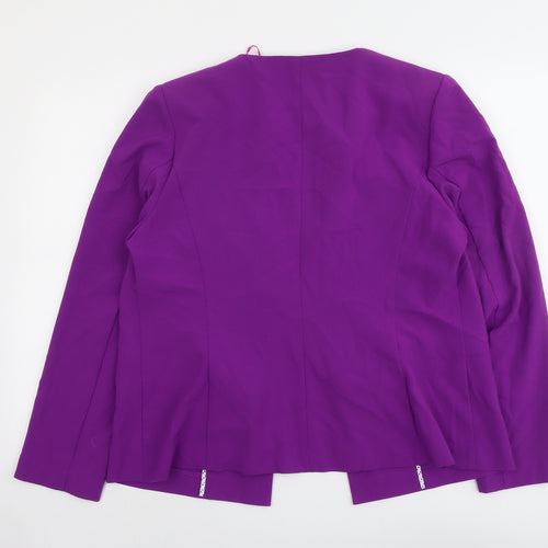 Marks and Spencer Womens Purple Jacket Blazer Size 16