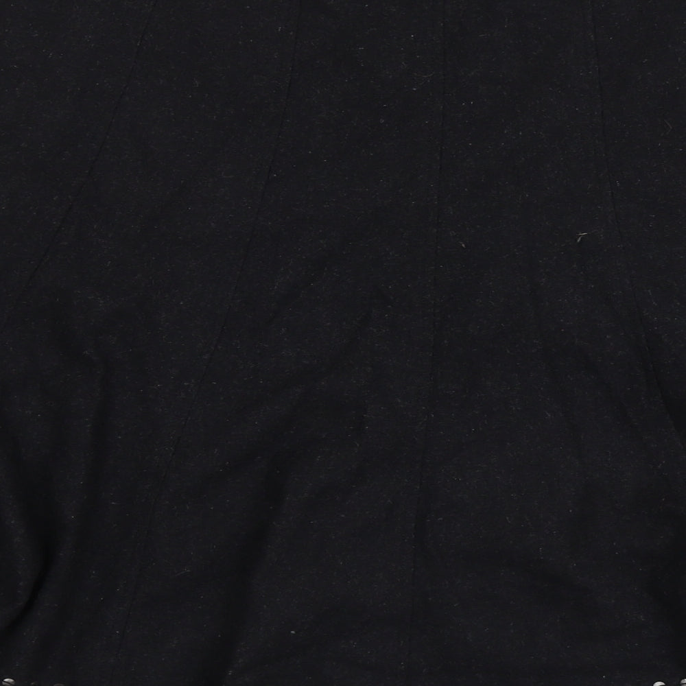 J.Taylor Womens Grey Wool Swing Skirt Size 18 Zip