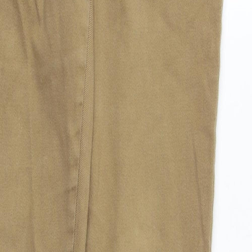 Zara Womens Brown Cotton Skinny Jeans Size 8 Regular Zip