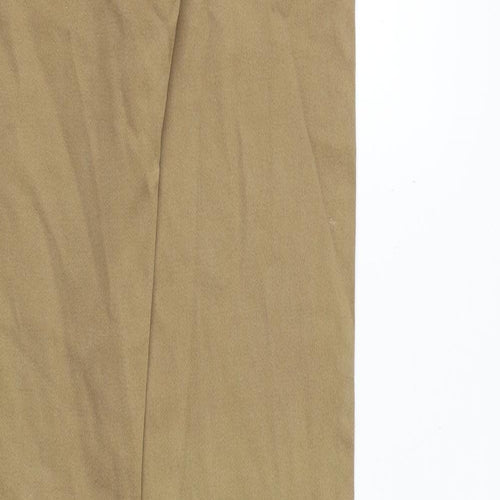 Zara Womens Brown Cotton Skinny Jeans Size 8 Regular Zip