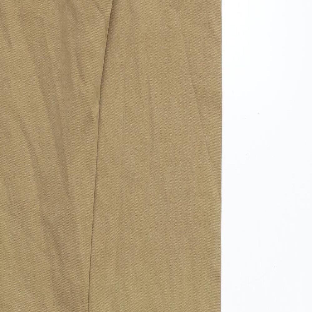 Zara Womens Brown Cotton Skinny Jeans Size 8 Regular Zip