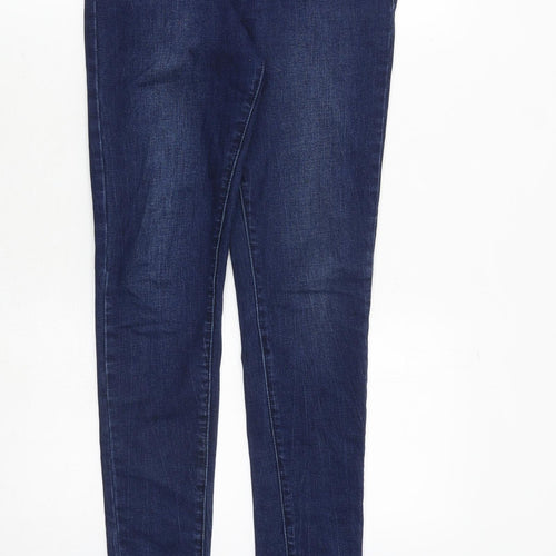 Glamorous Womens Blue Cotton Skinny Jeans Size S Regular Zip