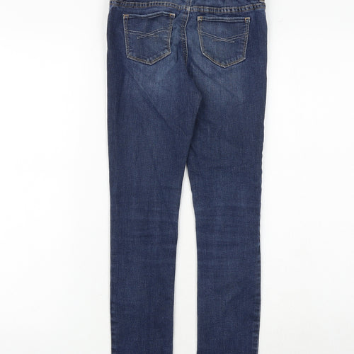 Gap Girls Blue Cotton Skinny Jeans Size 10 Years Regular