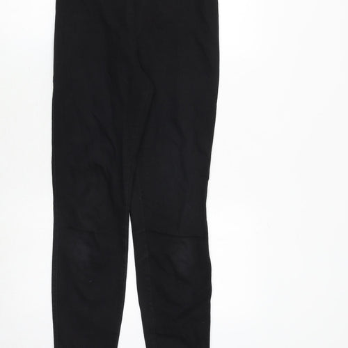 H&M Womens Black Cotton Jegging Jeans Size 10 Regular