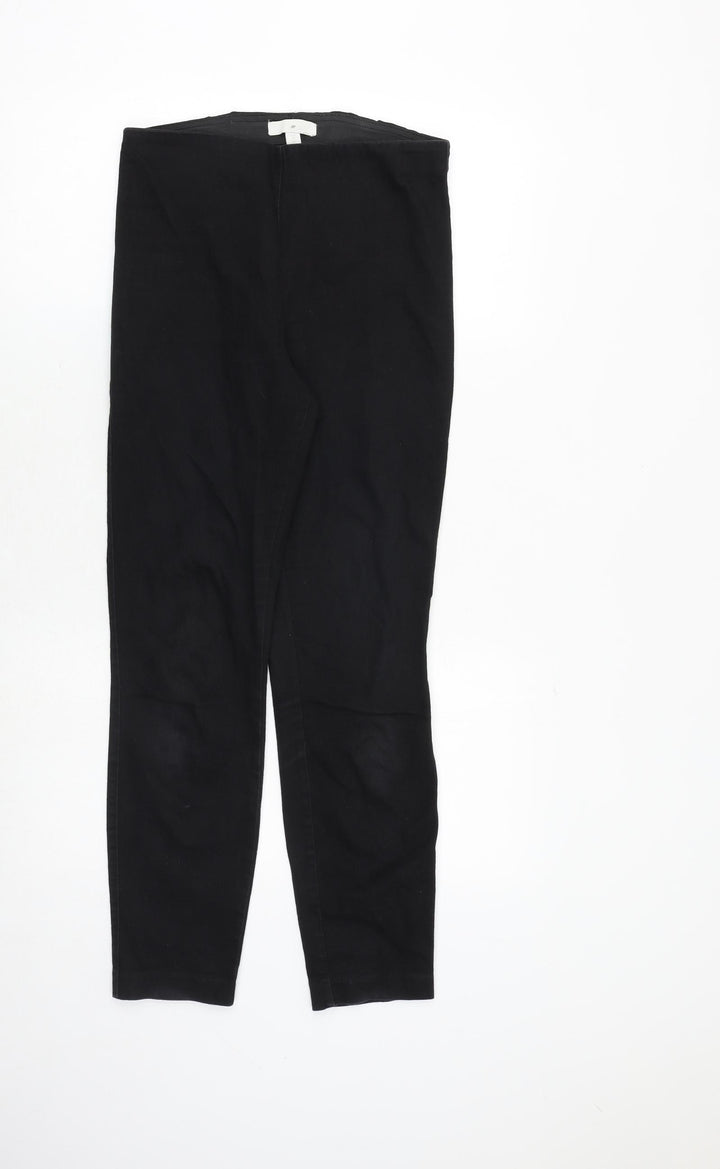 H&M Womens Black Cotton Jegging Jeans Size 10 Regular