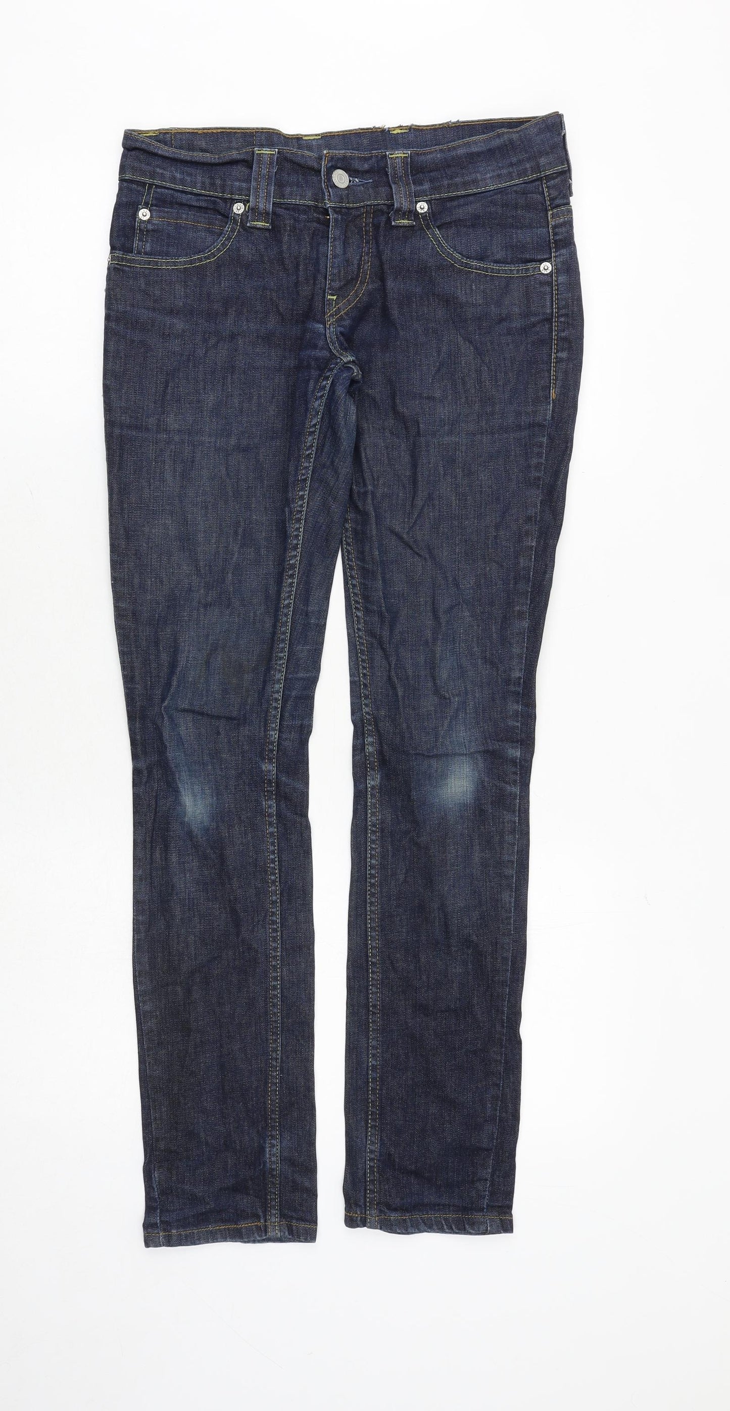 Signature by Levi Strauss & Co. Mens Blue Cotton Skinny Jeans Size 30 in Regular Zip