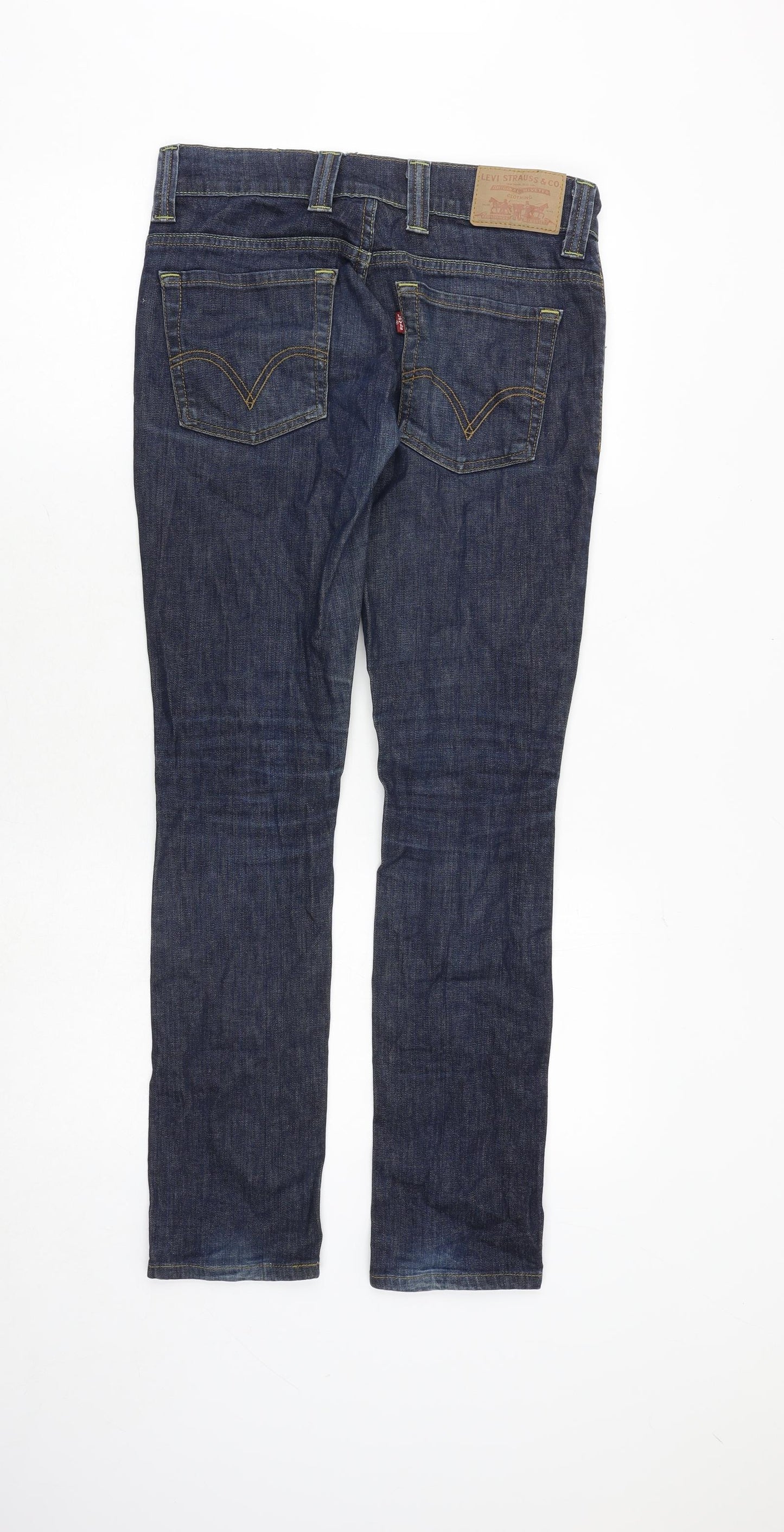 Signature by Levi Strauss & Co. Mens Blue Cotton Skinny Jeans Size 30 in Regular Zip