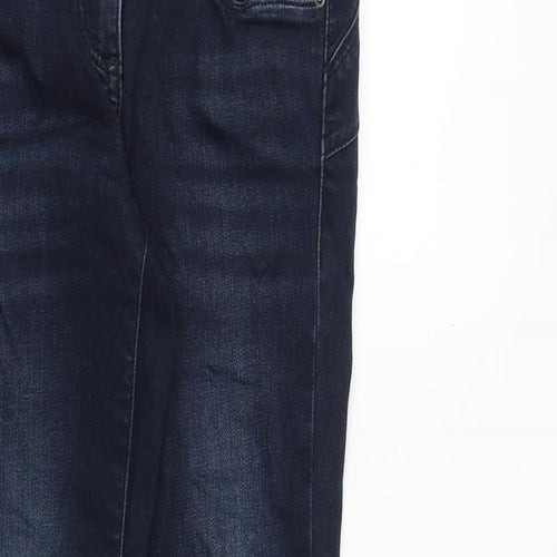NEXT Womens Blue Cotton Skinny Jeans Size 8 Regular Zip