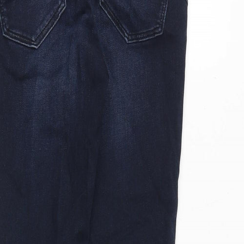 NEXT Womens Blue Cotton Skinny Jeans Size 8 Regular Zip