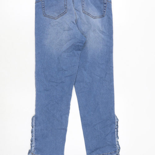 Madeleine Womens Blue Polyester Skinny Jeans Size 26 in Regular Zip
