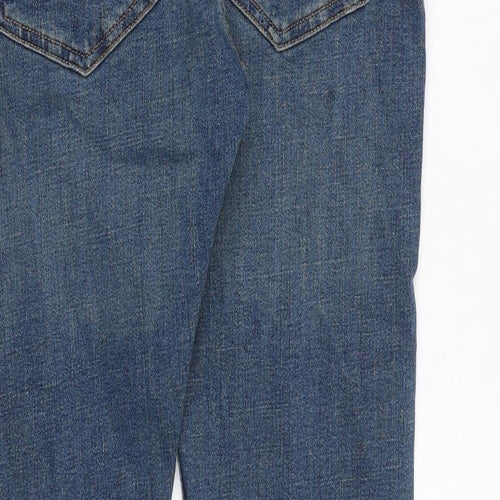 Zara Mens Blue Cotton Skinny Jeans Size 32 in Regular Zip