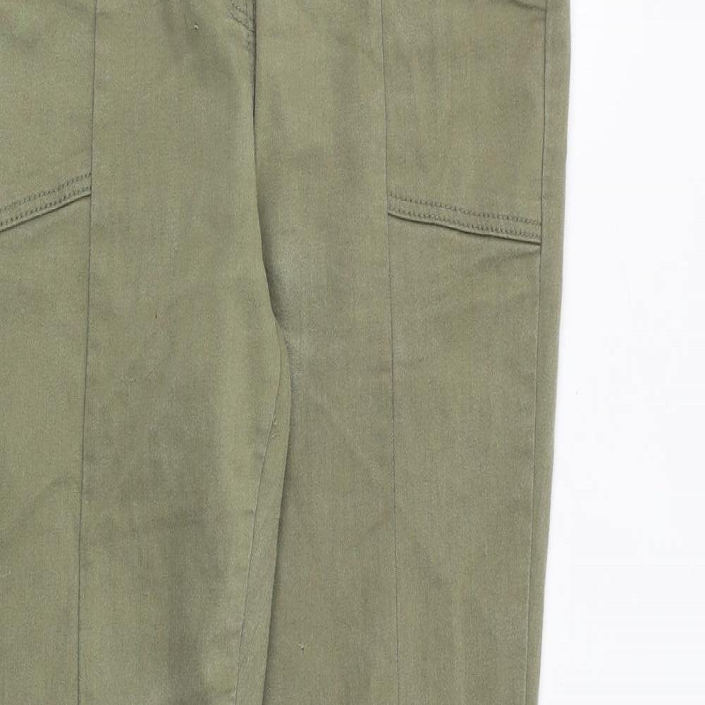 NEXT Womens Green Polyester Skinny Jeans Size 12 Regular Zip