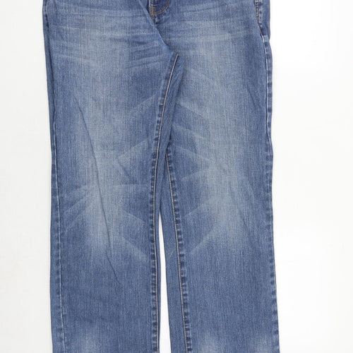 MANTARAY PRODUCTS Mens Blue Cotton Straight Jeans Size 34 in Regular Zip