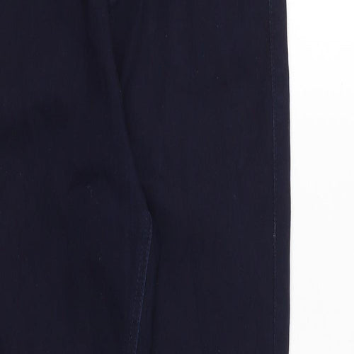 Marks and Spencer Womens Blue Cotton Skinny Jeans Size 10 Regular Zip