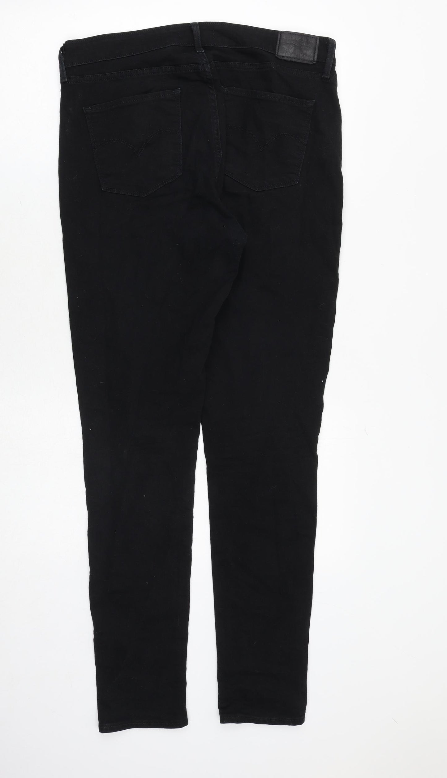 Levi's Womens Black Cotton Skinny Jeans Size 32 in Regular Zip