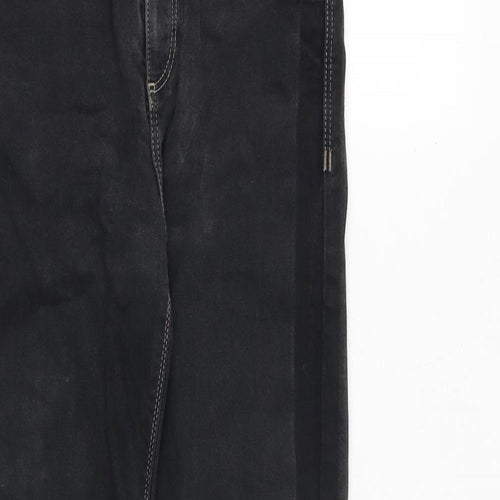 River Island Womens Black Polyester Skinny Jeans Size 8 Regular Zip