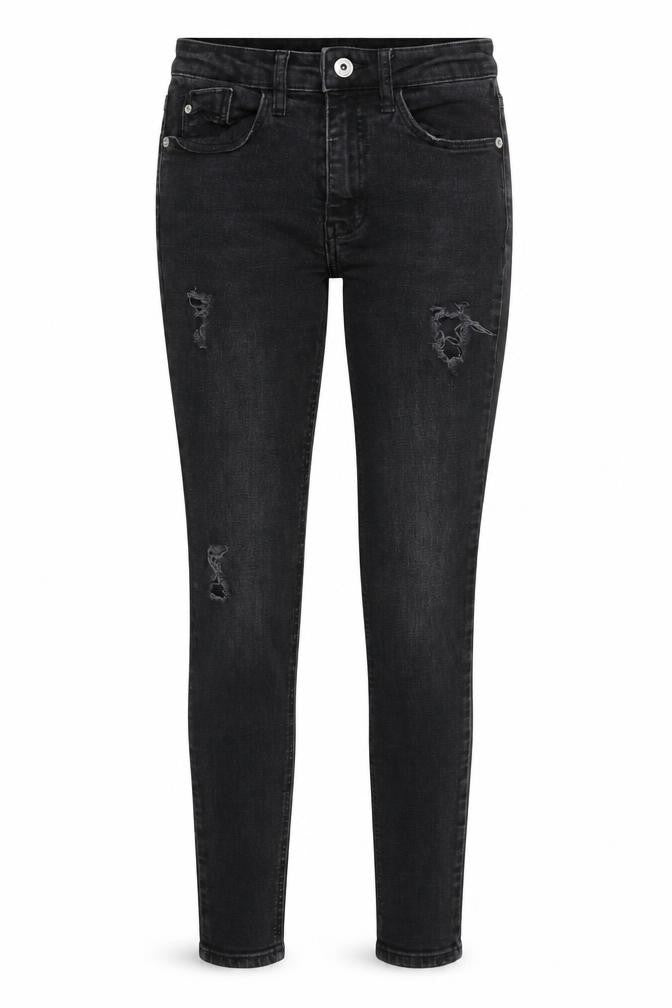 River Island Womens Grey Cotton Skinny Jeans Size 8 Regular Zip