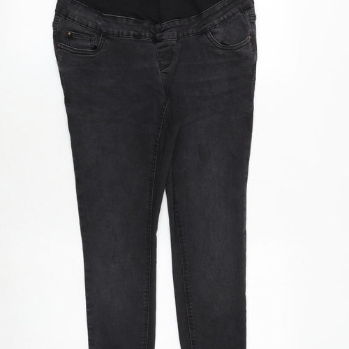 New Look Womens Grey Cotton Skinny Jeans Size 10 Regular