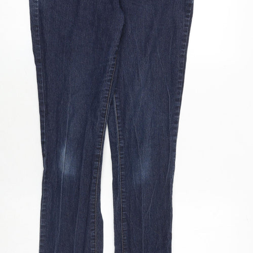 Dorothy Perkins Womens Blue Cotton Skinny Jeans Size 12 Regular Zip